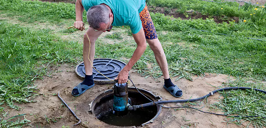 Outdoor Sewage Cleanup in Murrayville