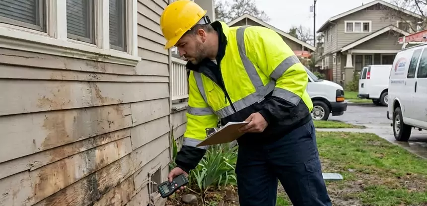 Water Damage Exterior Wall Murrayville