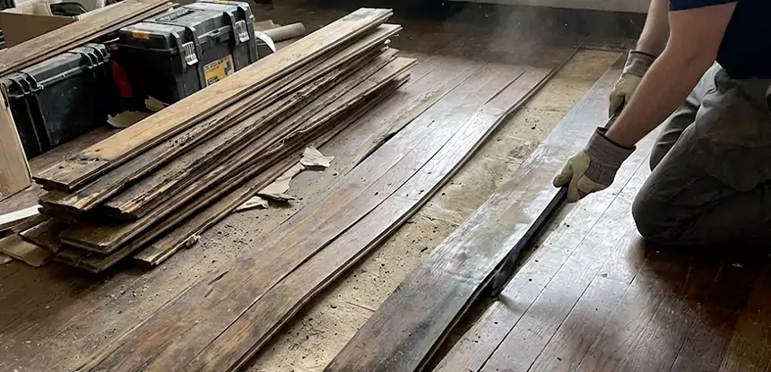 Wood Veneer Water Damage Repair Murrayville