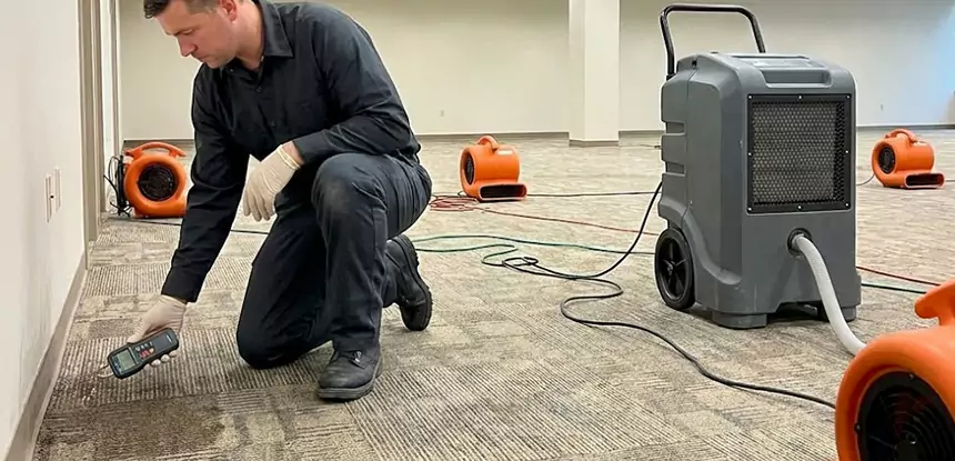 Drying Carpet Padding After Flood in Murrayville